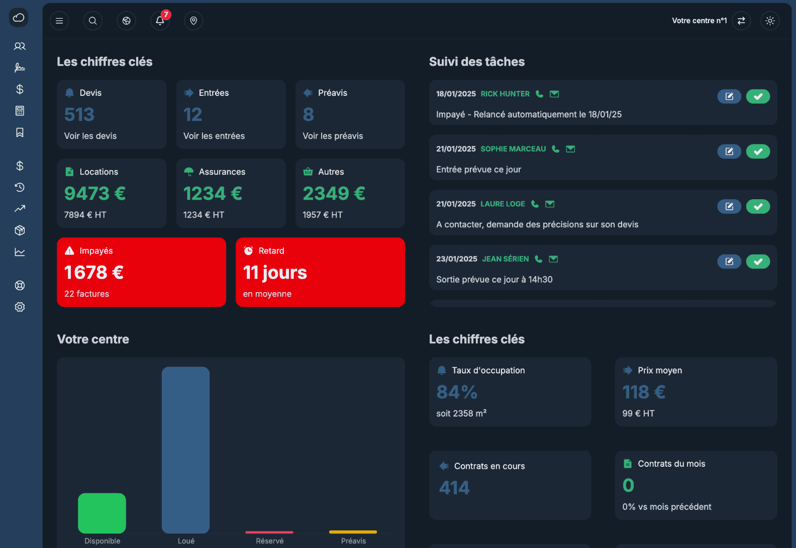 Capture d'écran EasySpace
